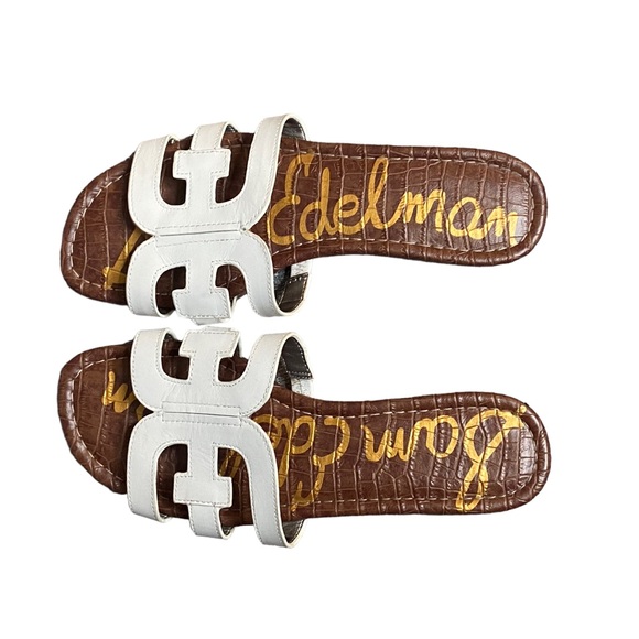 Sam Edelman White Sandals Size 8M Super Clean, Excellent Condition! - Picture 1 of 9
